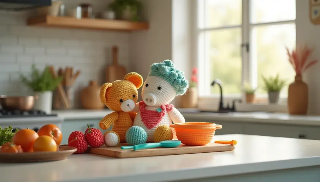 Crie Seu Jogo de Cozinha de Crochê: Gráficos Fáceis para Iniciantes em 2026