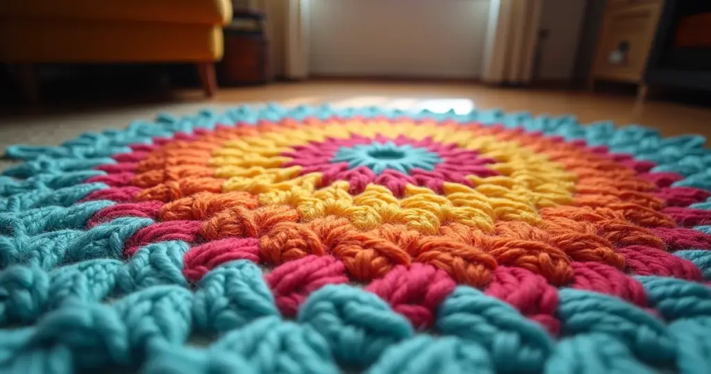 Tapete em Círculos de Crochê: Crie Peças Únicas em 2026 Tapete em Círculos de Crochê: Crie Peças Únicas em 2026