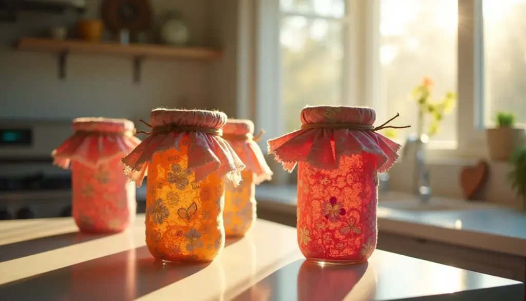 Vidros de Conserva Decorados: Transforme Sua Cozinha com Tecido!