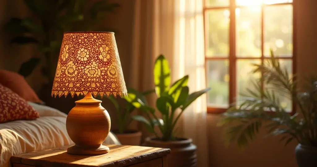 27 Ideias de Abajur Artesanal com Renda para Criar Ambientes Aconchegantes