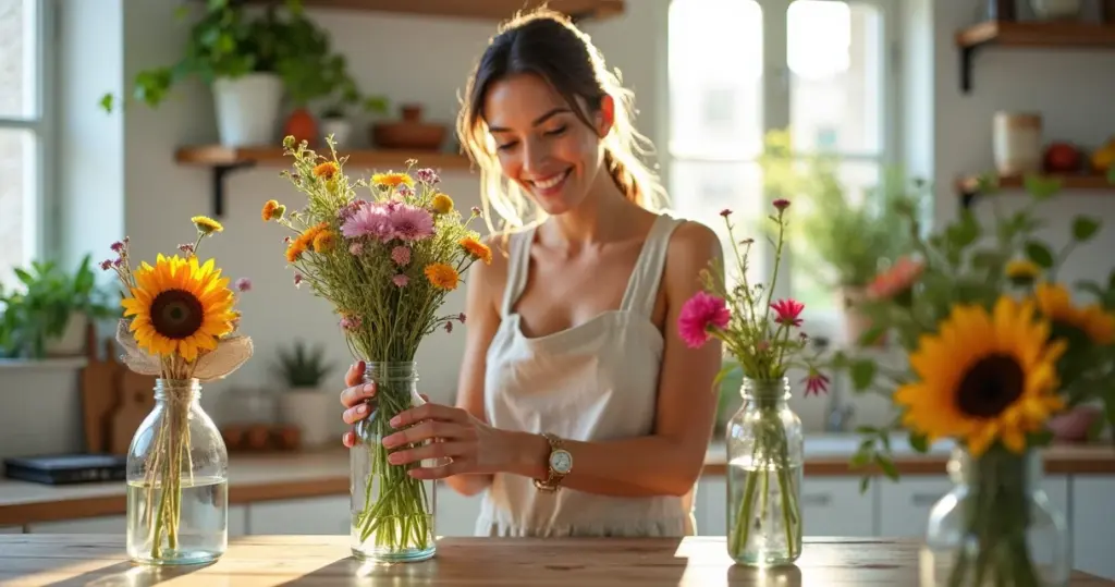 15 Ideias de Arranjos em Garrafas que Custam Menos de R$15