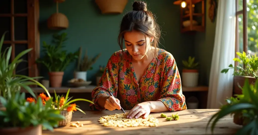 17 Ideias de Arte com Folhas: Terapia Barata Contra o Estresse Digital