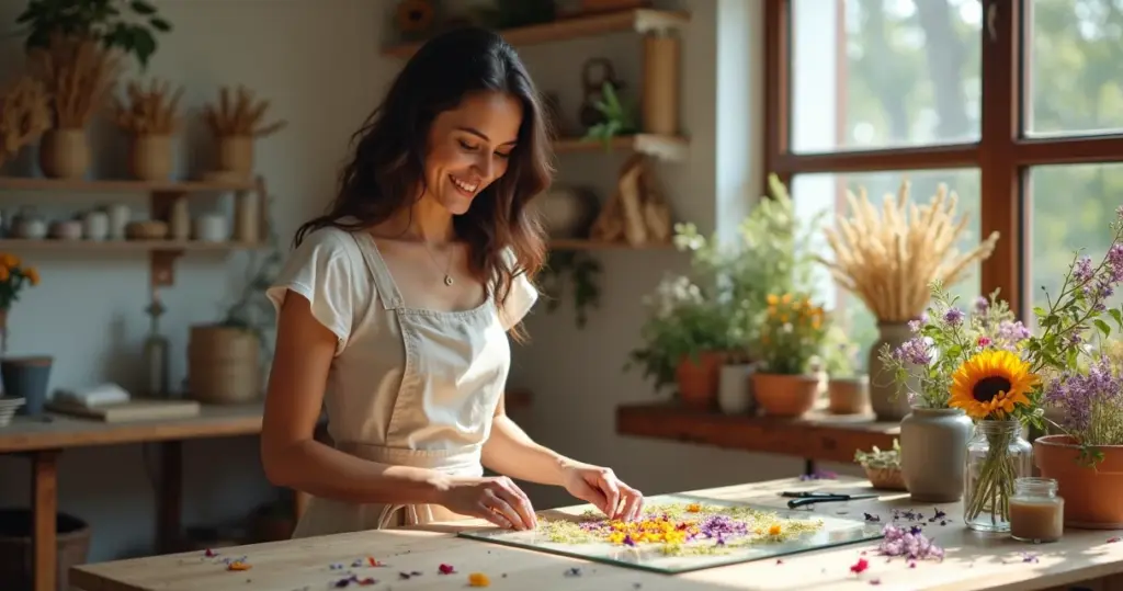 15 Ideias de Artesanato com Flores que Transformam Pétalas em Arte Duradoura 15 Ideias de Artesanato com Flores que Transformam Pétalas em Arte Duradoura