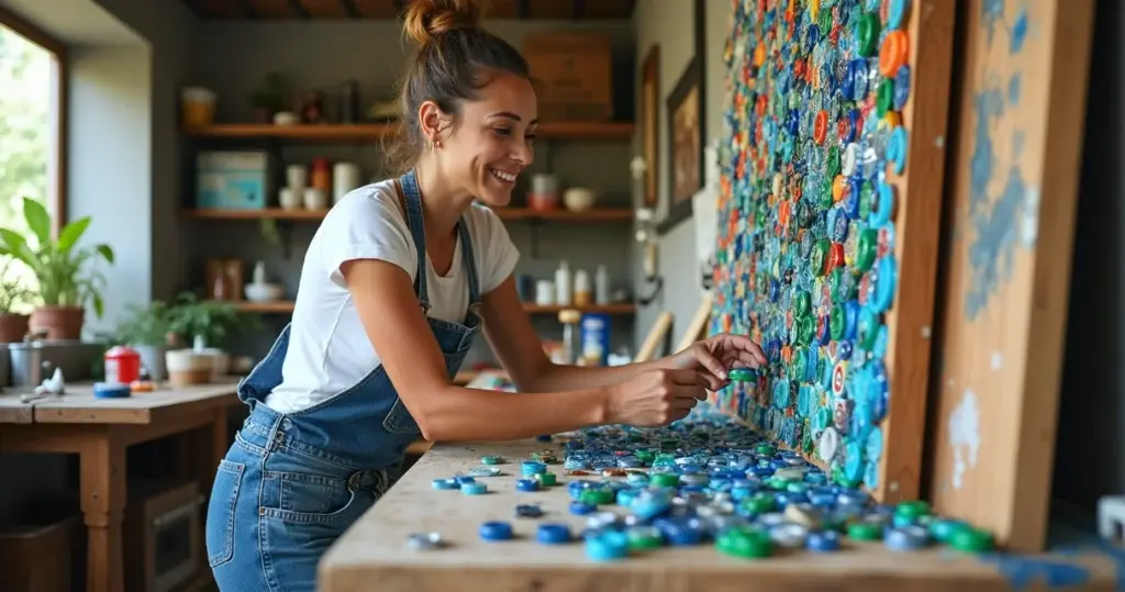 Artesanato com tampinha: transforme lixo em decoração em 8 passos