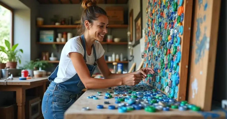 Artesanato com tampinha: transforme lixo em decoração em 8 passos