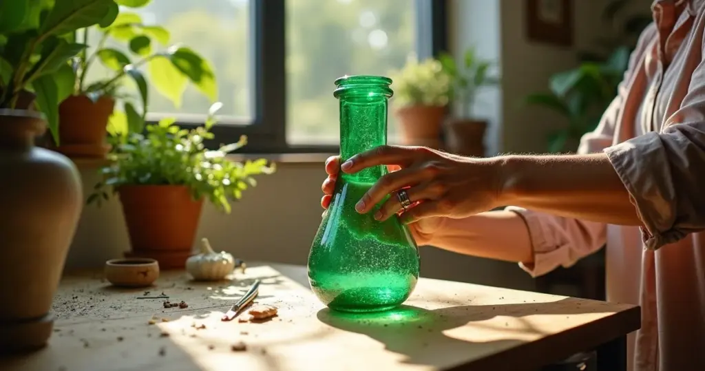 Artesanato feito com garrafa pet que parece comprado em loja