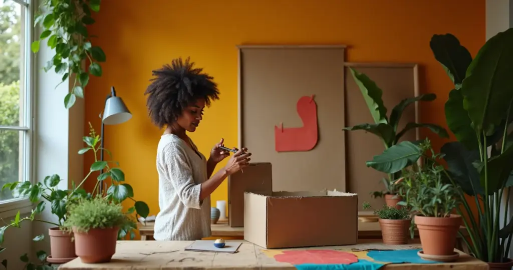 27 Ideias de Artesanato Papelão que Transformam Caixas em Decoração Profissional