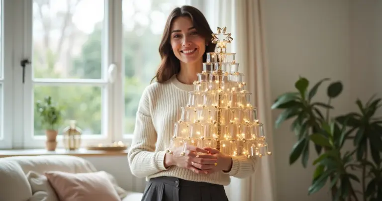 Árvore de Natal Reciclável com Copo: Decoração Profissional por R$ 30