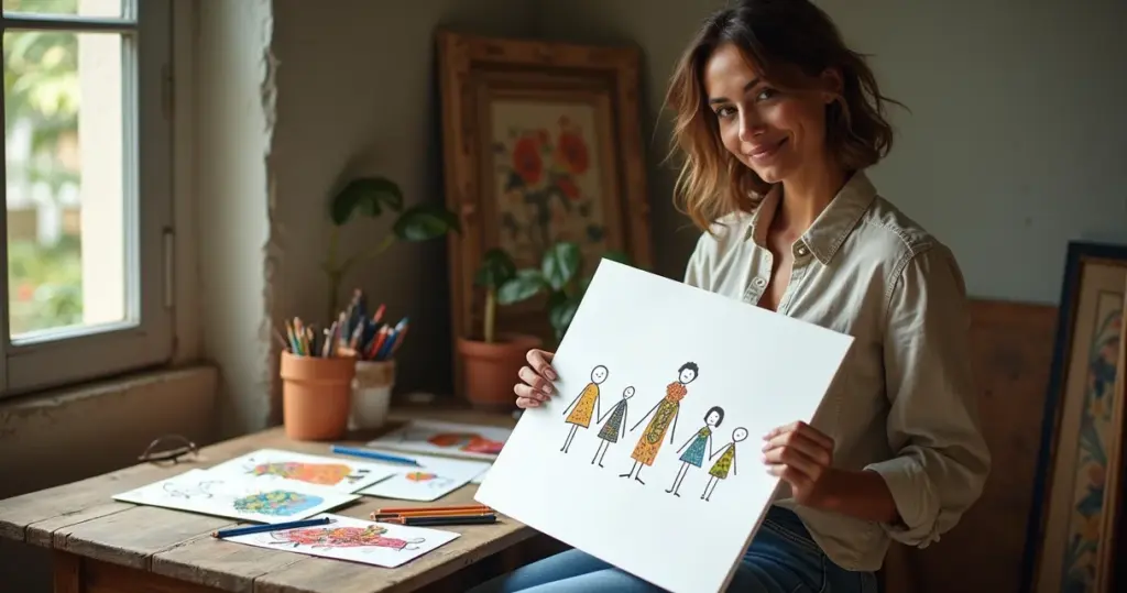 12 Ideias de Bonecas Palito para Colorir que Vão Transformar Seus Rabiscos em Arte