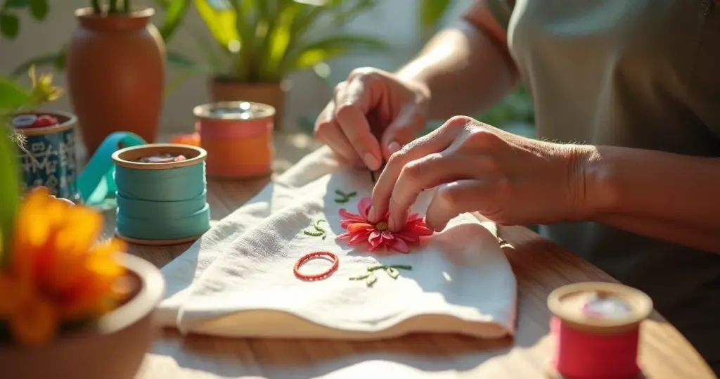17 Ideias de Bordados em Fitas de Cetim que Transformam Qualquer Projeto