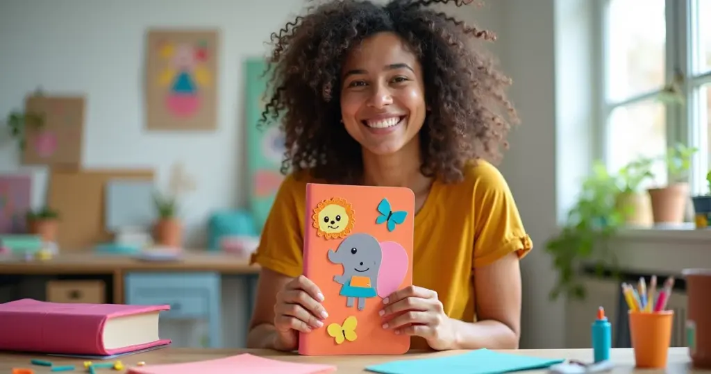 7 Ideias de Capa de Caderno em EVA Animais Que Vão Encantar a Volta às Aulas