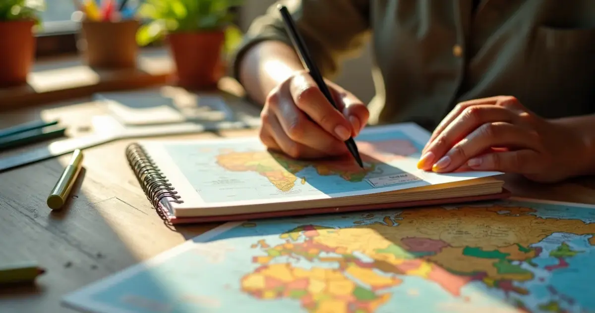 Capa de trabalho de geografia feito a mão: o truque que deixa professores impressionados
