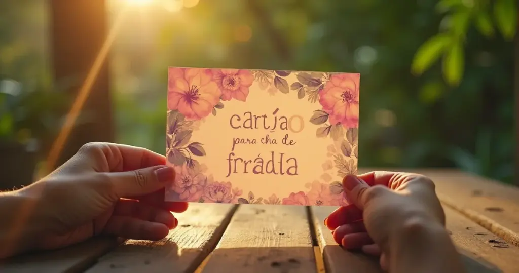 Cartão para chá de fralda: o detalhe que evita presentes errados