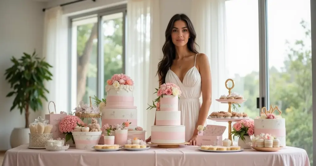 23 Ideias de Mesa de Chá de Fraldas que Encantam e Organizam 23 Ideias de Mesa de Chá de Fraldas que Encantam e Organizam