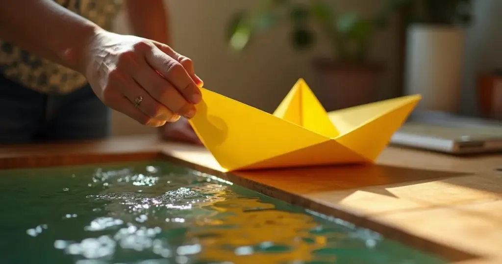 Como fazer barco de papel que flutua 10x mais com um truque barato