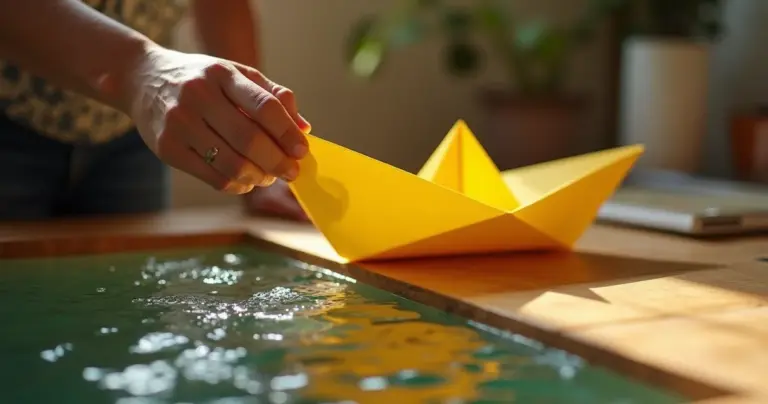 Como fazer barco de papel que flutua 10x mais com um truque barato