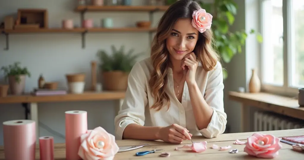 Como fazer flores de fita de cetim para cabelo que parecem de boutique por menos de R$ 15