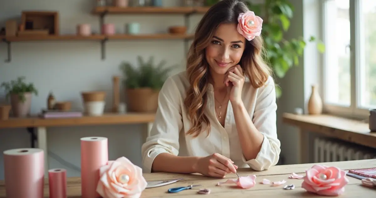 Como fazer flores de fita de cetim para cabelo que parecem de boutique por menos de R$ 15 Como fazer flores de fita de cetim para cabelo que parecem de boutique por menos de R$ 15