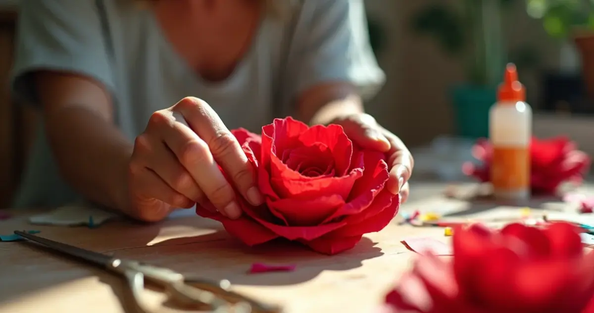 Como fazer flores de papel que parecem de verdade por menos de R$ 2