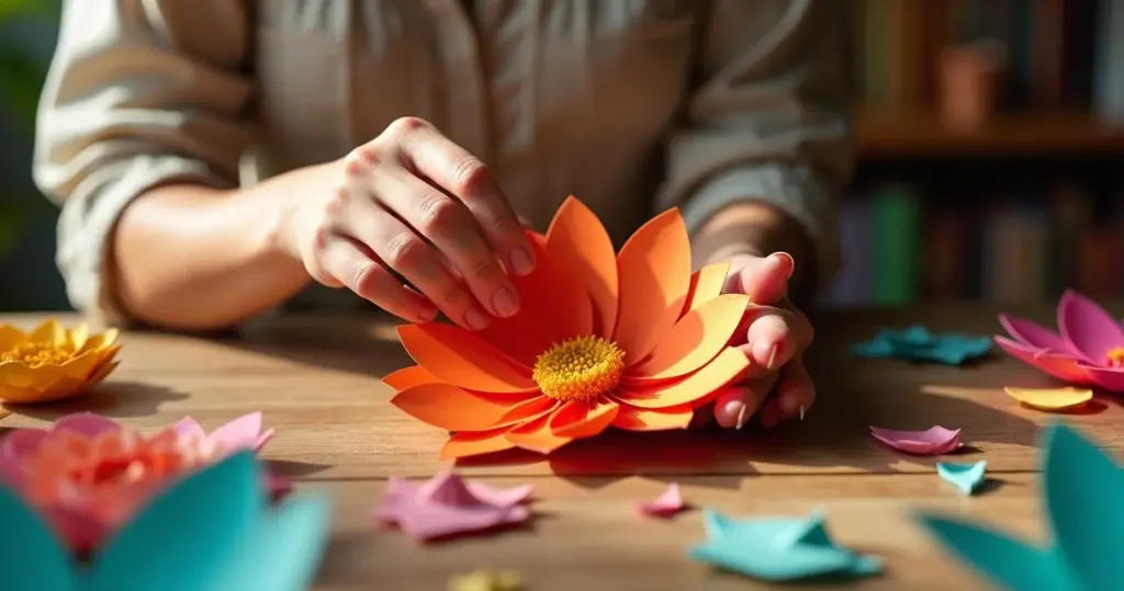 Como fazer florzinha de papel que parece de verdade em 15 minutos