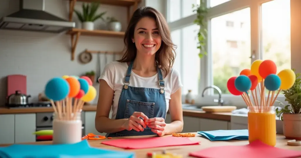 Como fazer pirulitos de eva que economizam 80% na sua festa infantil