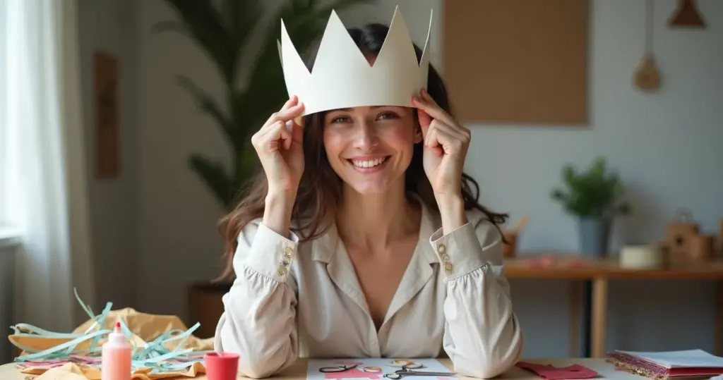 Como fazer uma coroa de papel que se ajusta perfeitamente à cabeça