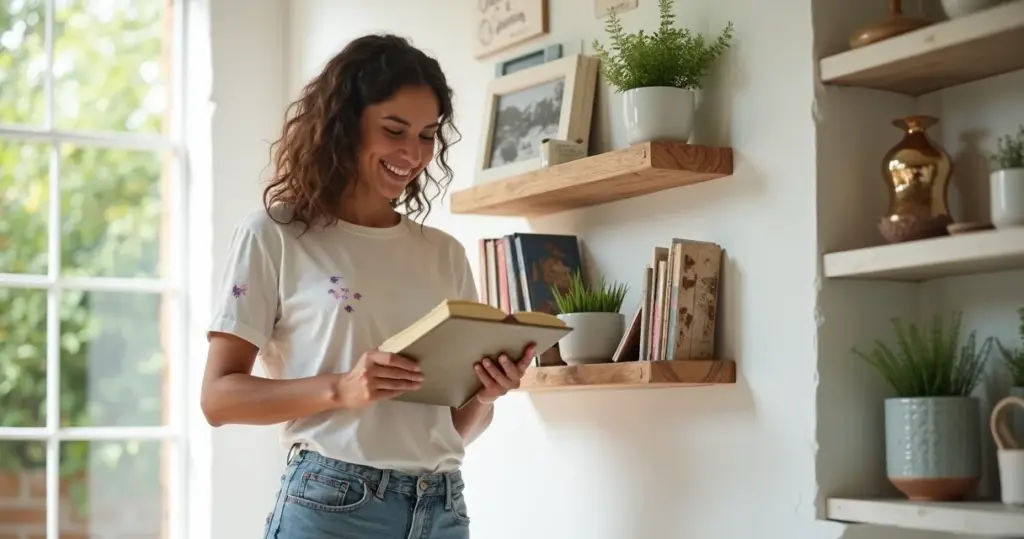 Como fazer uma prateleira reciclada que economiza e organiza sua casa