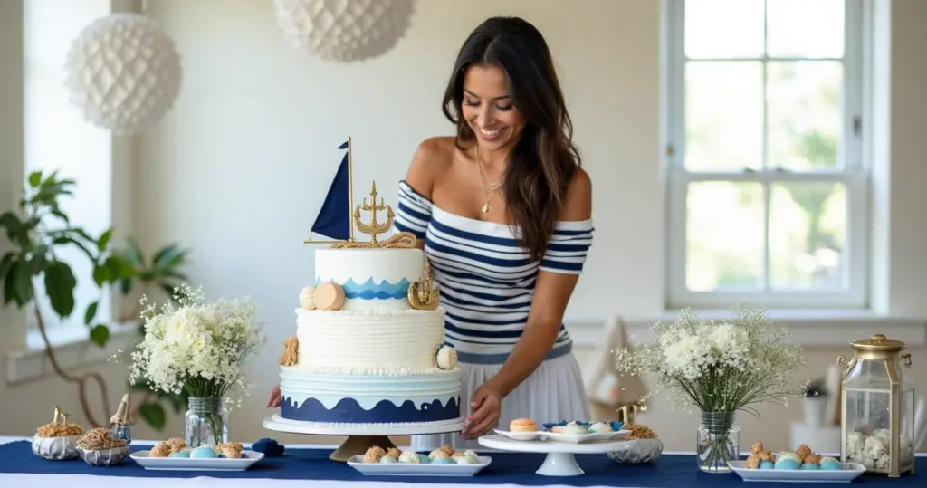 35 Ideias de Decoração de Chá de Bebê Marinheiro que Vão Encantar