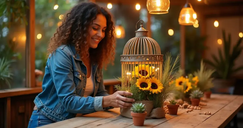 23 Ideias de Decoração de Festa com Gaiolas que Impressionam sem Custar Caro