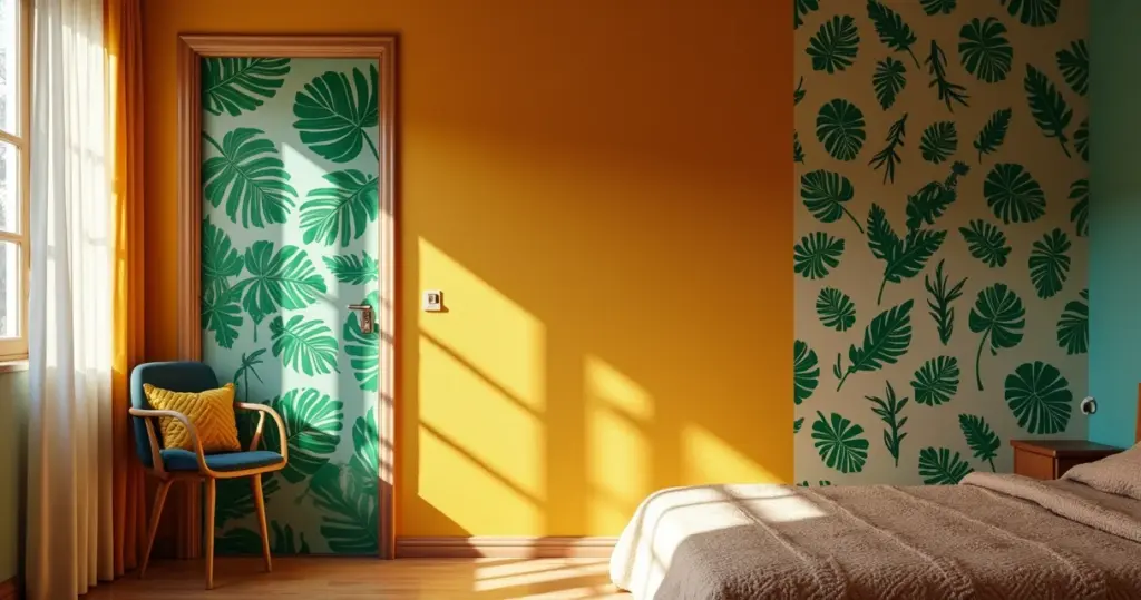 27 Ideias Criativas para Decorar Porta do Quarto (Até em Aluguel)