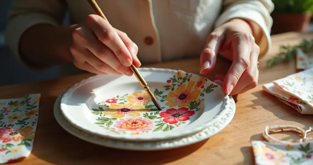 Decoupage em Pratos Passo a Passo: Renove Sua Louça com R$ 50