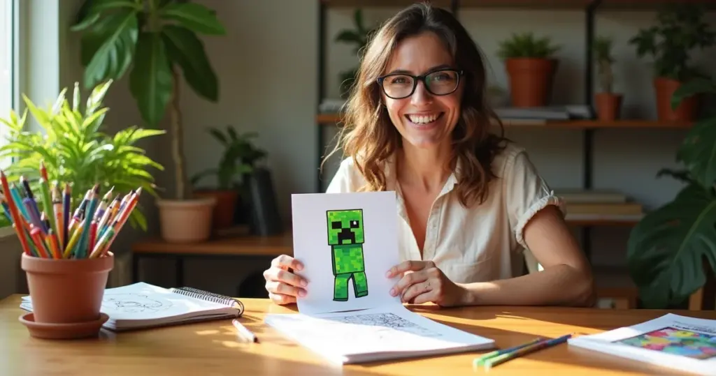 23 Ideias de Desenho do Minecraft para Colorir que Educam e Divertem