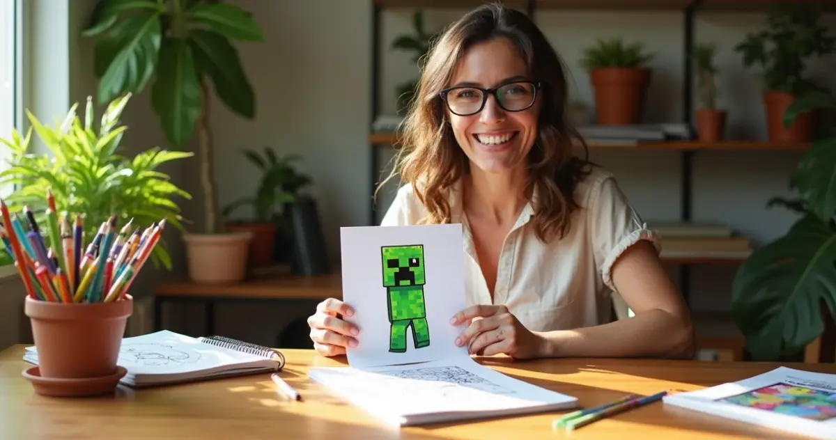 23 Ideias de Desenho do Minecraft para Colorir que Educam e Divertem