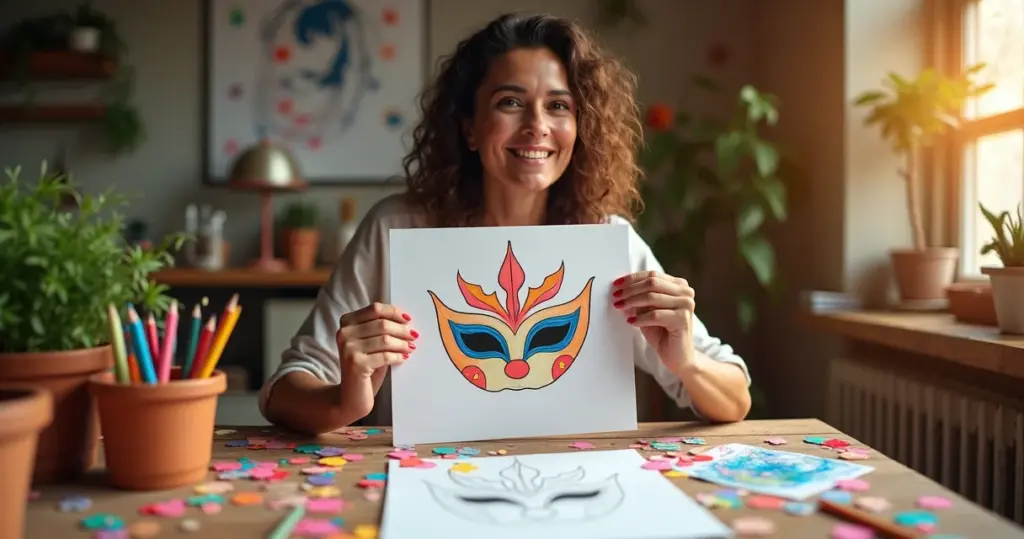 15 Ideias de Desenhos de Carnaval Fácil que Transformam Qualquer Um em Artista