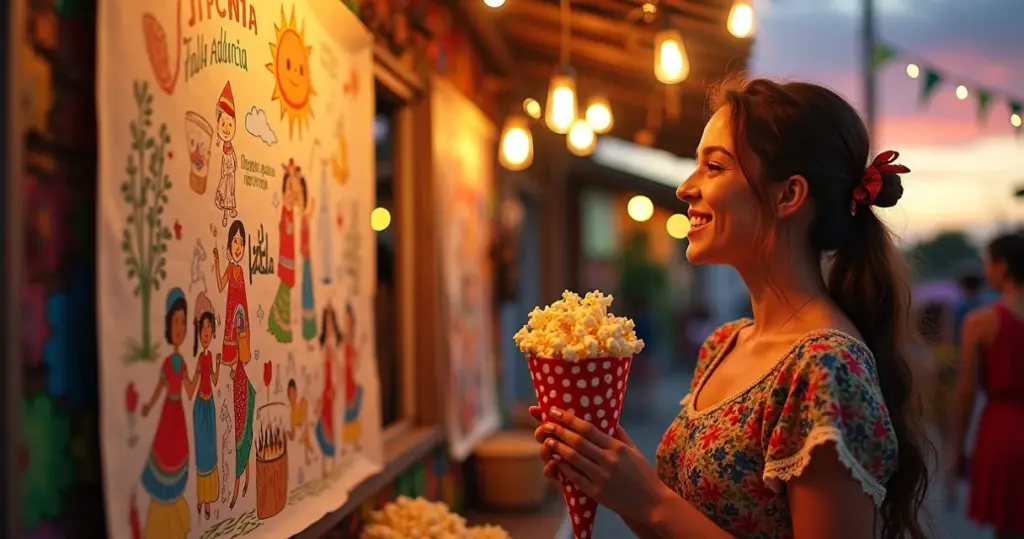 23 Ideias de Desenhos de Festa Junina Coloridos Pipoca para Arraiá Inesquecível