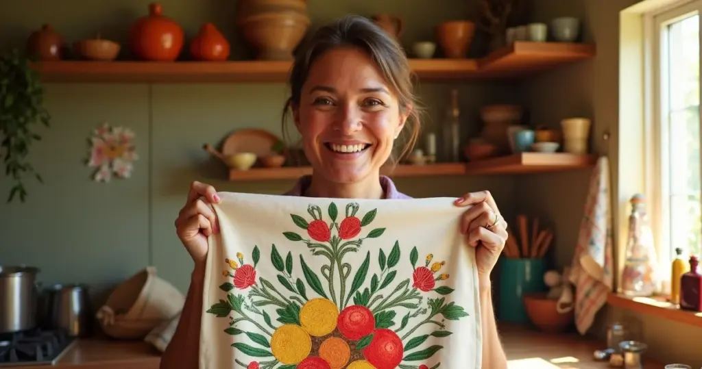 37 Ideias de Desenhos para Pano de Prato que Transformam sua Cozinha