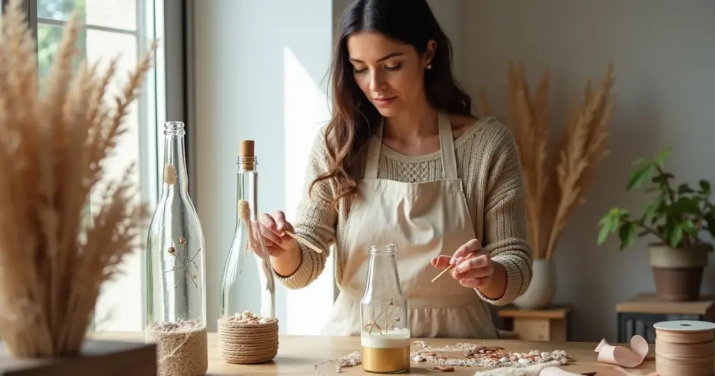Enfeitar garrafas de vidro: transforme lixo em decoração de luxo