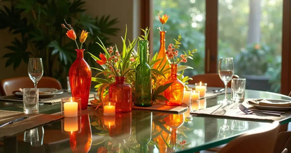 27 Ideias de Enfeites para Mesa de Jantar de Vidro (Do Barato ao Luxo)