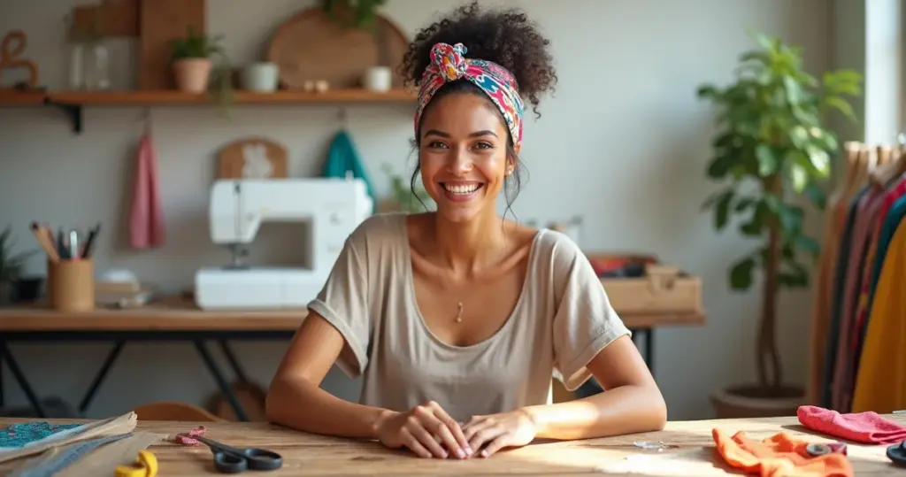 Faça sua faixa de tecido para cabelo passo a passo por menos de R$ 15