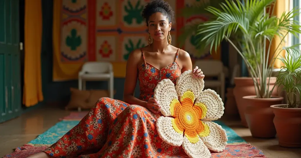 23 Ideias de Flor de Crochê Gráfico que Vão Transformar Seus Projetos