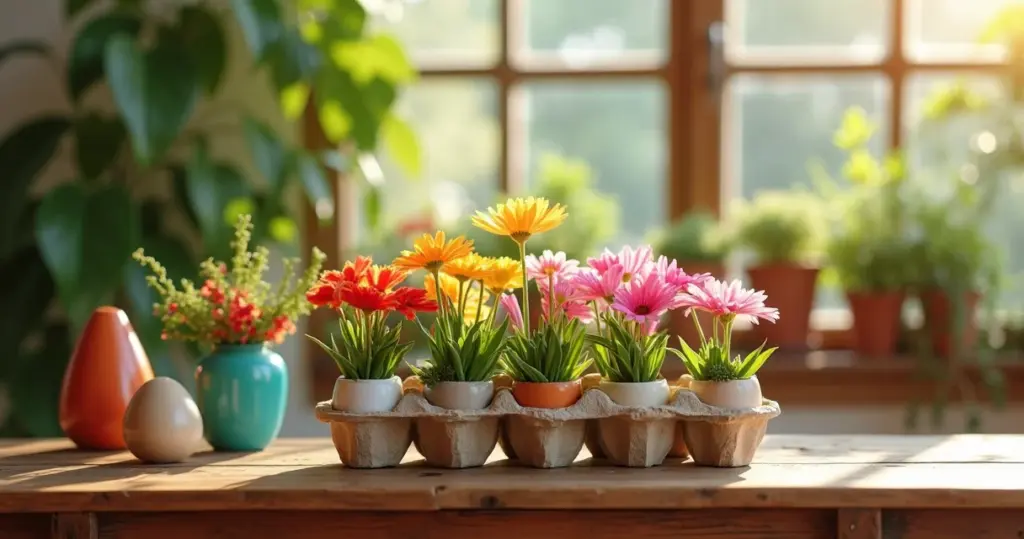 17 Ideias de Flores Caixa de Ovo que Transformam Sua Casa em 5 Min