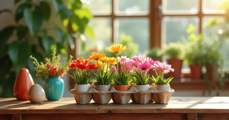 17 Ideias de Flores Caixa de Ovo que Transformam Sua Casa em 5 Min