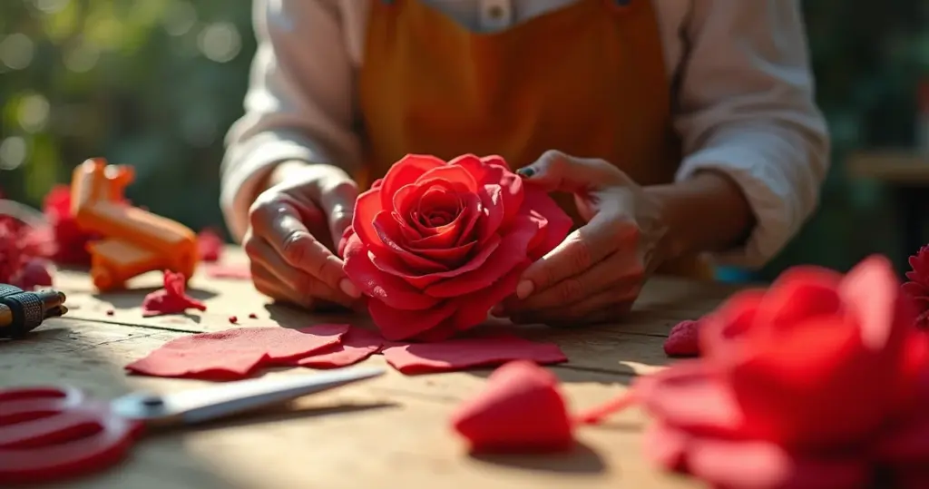 Flores feitas com eva passo a passo: a técnica que engana os olhos