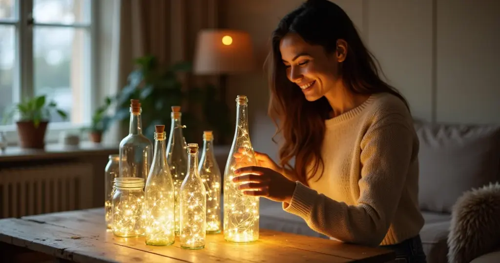 15 Ideias de Garrafas com Luzes que Vão Iluminar Sua Casa em 5 Minutos