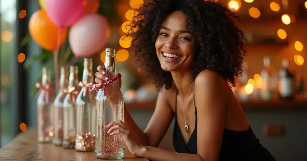 15 Ideias de Garrafas de Vidro Decoradas com Bexiga que Transformam Festas