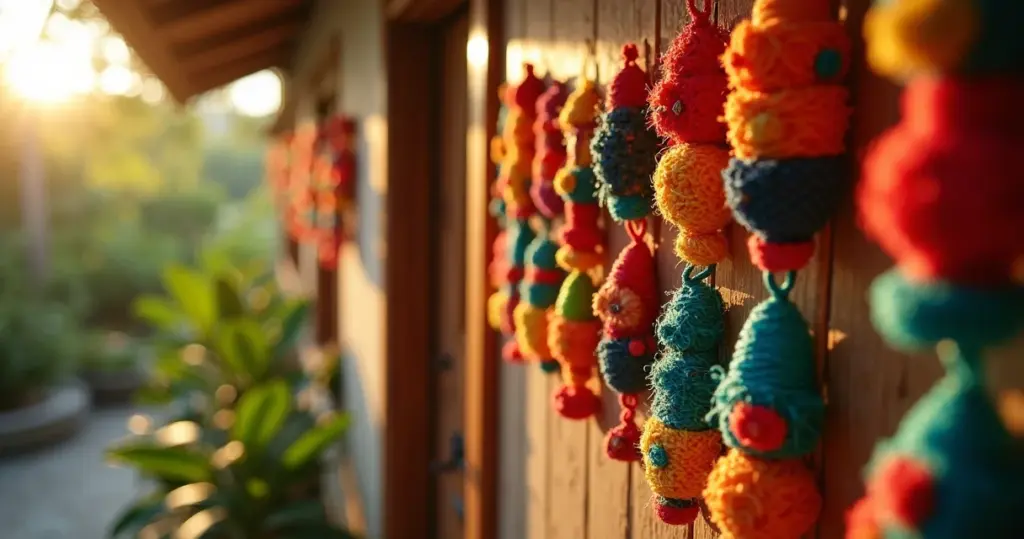 Guirlandas de Fuxico: Decoração Única por Menos de R$50