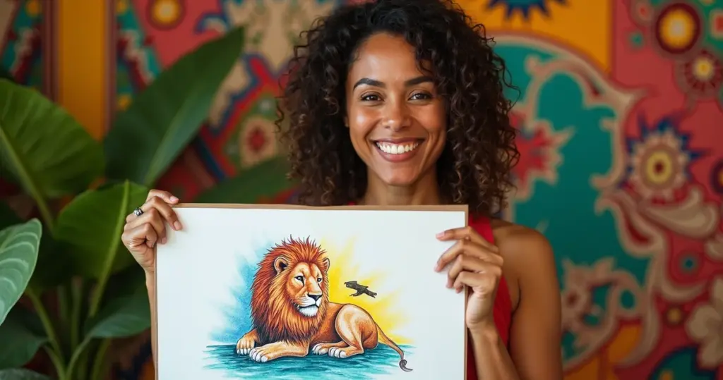 12 Ideias de Leão para Colorir que Transformam Rabiscos em Arte