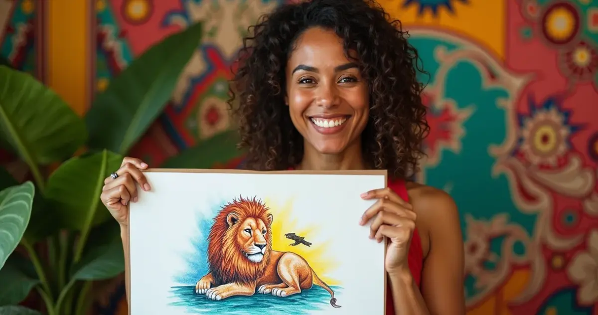 12 Ideias de Leão para Colorir que Transformam Rabiscos em Arte