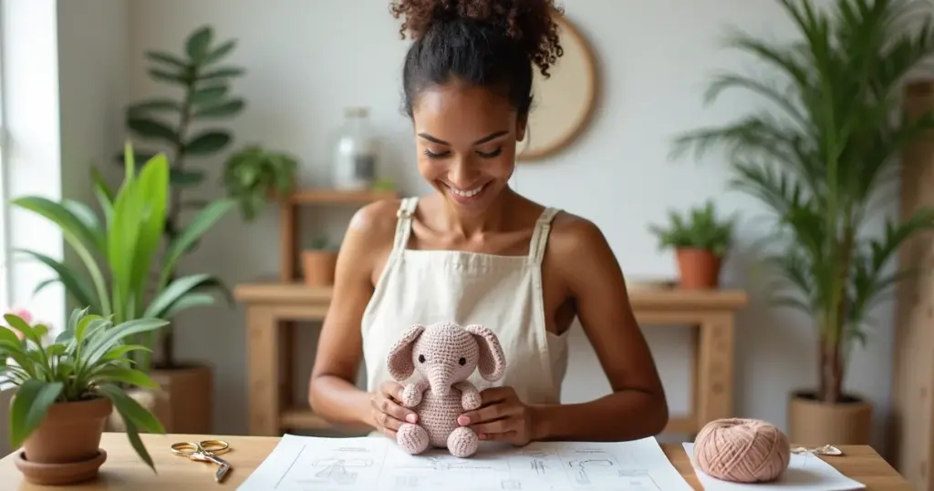Lembrancinha de croche para bebe com grafico: faça em 1h e encante no chá!