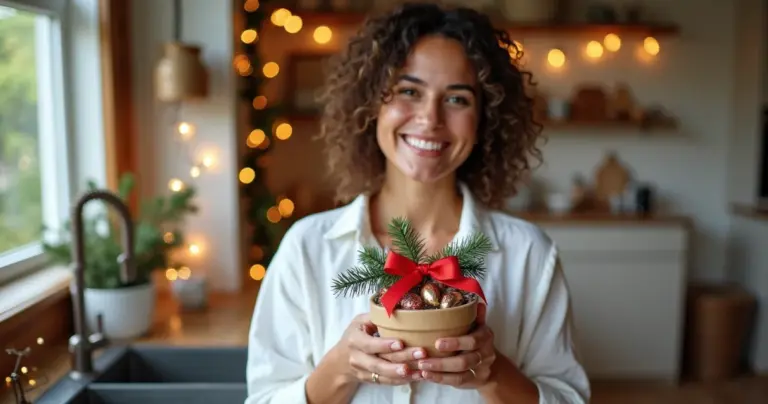 Lembrancinha de Natal com Pote de Sorvete: Encante Gastando Pouco